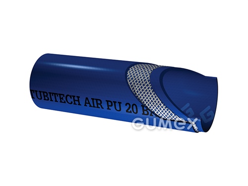 TUBI AIR PU, 6/10mm, 16bar, PVC-PU/PVC-PU, -10°C/+60°C, blau, 